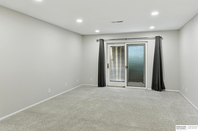 12727 W Dodge Rd Unit 124C, Omaha, NE 68154 - unfurnished room featuring recessed lighting and carpet