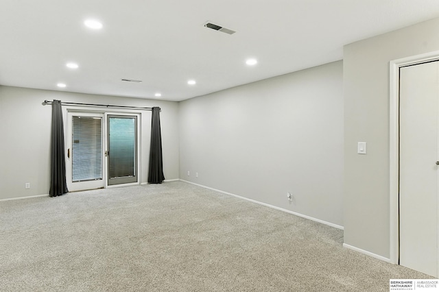 12727 W Dodge Rd Unit 124C, Omaha, NE 68154 - spare room featuring recessed lighting and carpet flooring