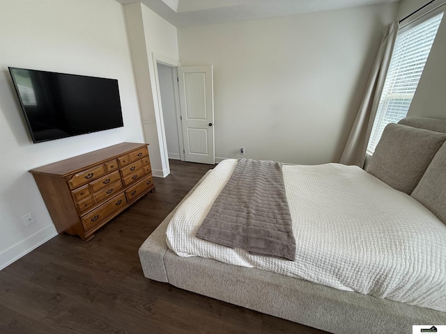 2308 Alexandra Rd, Papillion, NE 68133 - bedroom featuring dark wood-type flooring and baseboards