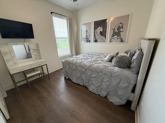 2308 Alexandra Rd, Papillion, NE 68133 - bedroom with dark wood finished floors and baseboards