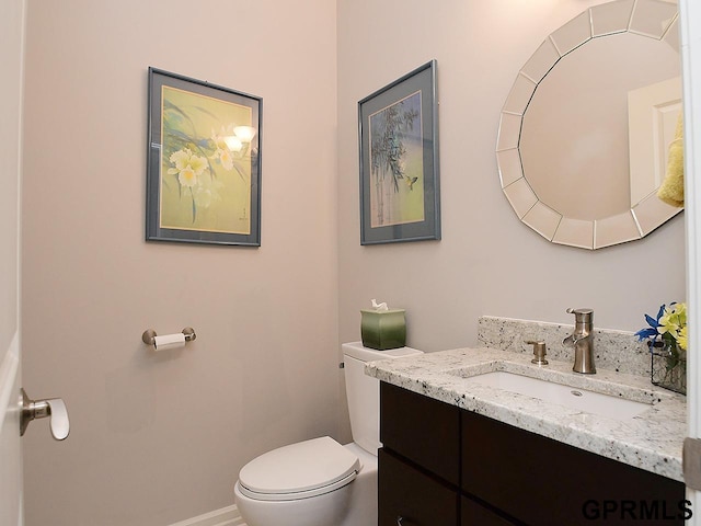 1526 Provencal Cir, Yutan, NE 68073 - half bathroom featuring toilet and vanity