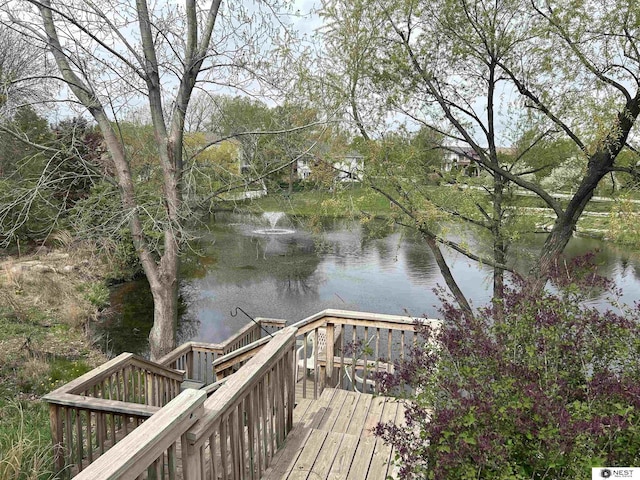7521 Exbury Rd, Lincoln, NE 68516 - dock featuring a deck with water view