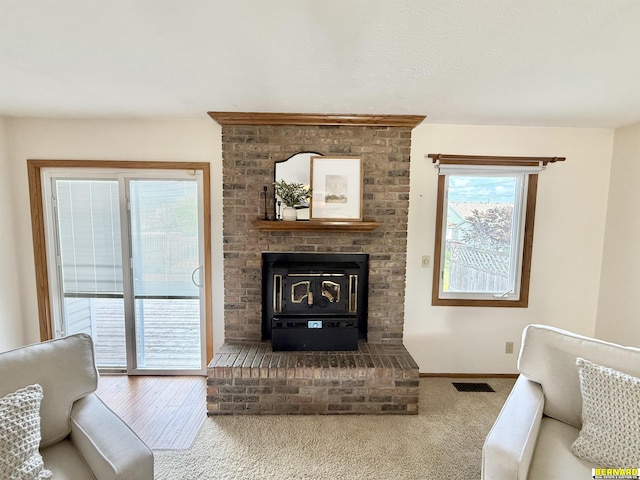 304 Broadway St, Manley, NE 68403 - carpeted living area featuring baseboards