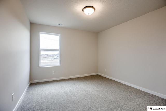 12382 Fenwick St, Papillion, NE 68046 - carpeted spare room featuring baseboards and a textured ceiling