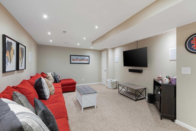 16454 Drexel St, Omaha, NE 68135 - living area with light colored carpet and recessed lighting