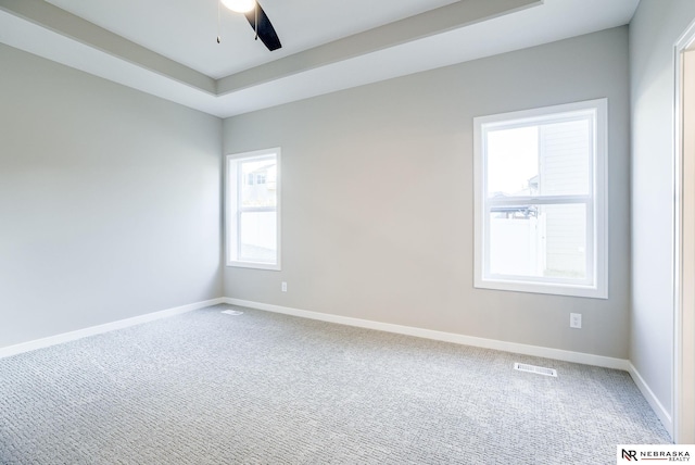 11152 Portage Dr, Papillion, NE 68046 - spare room featuring ceiling fan and carpet flooring