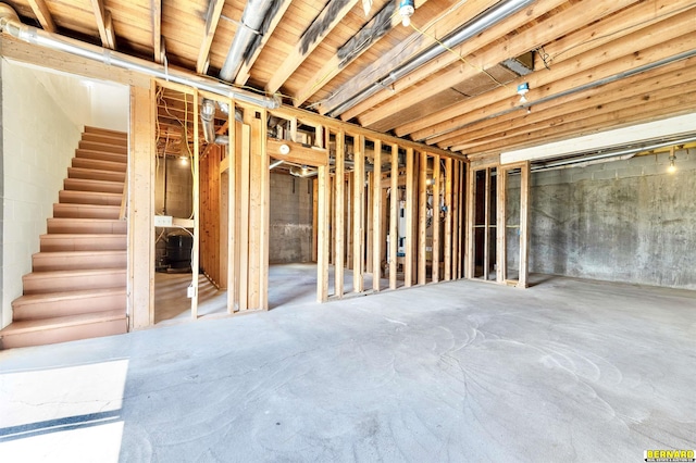 1916 S 42nd Rd, Talmage, NE 68448 - unfinished below grade area with stairs