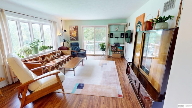 7923 Harney St, Omaha, NE 68114 - living area with wood finished floors