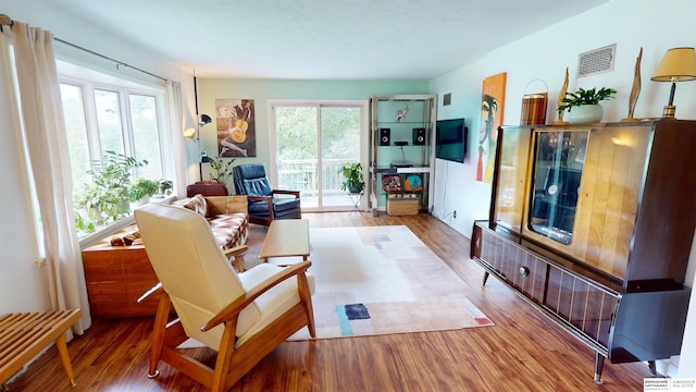 7923 Harney St, Omaha, NE 68114 - living room with wood finished floors