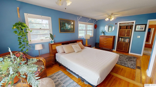 7923 Harney St, Omaha, NE 68114 - bedroom with wood finished floors and a ceiling fan