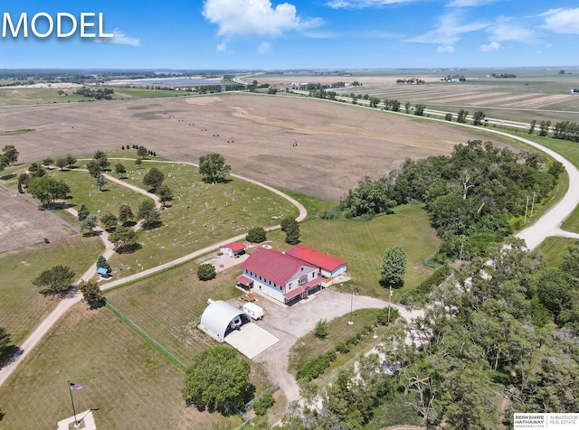 9404 N 294th St, Valley, NE 68064 - aerial view of sparsely populated area