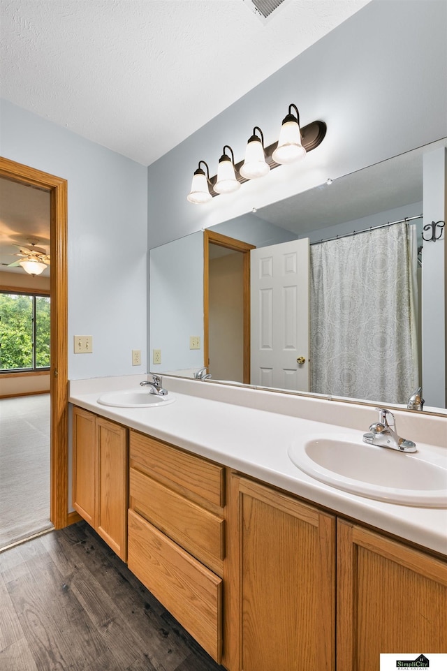 9521 N 140th St, Waverly, NE 68462 - bathroom with wood finished floors and double vanity