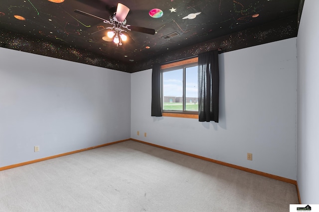 9521 N 140th St, Waverly, NE 68462 - empty room with carpet flooring and ceiling fan