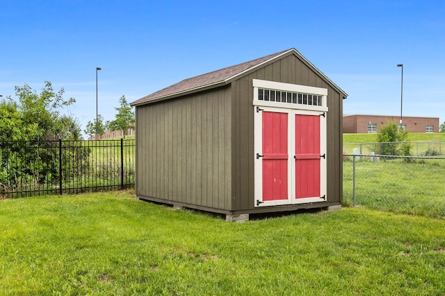 9521 N 140th St, Waverly, NE 68462 - view of shed with a fenced backyard