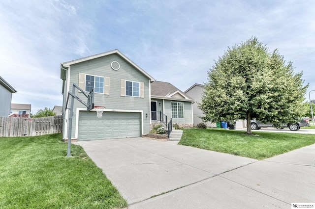 13913 Springview Dr, Papillion, NE 68133 - split level home with a garage and driveway