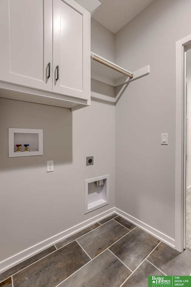 5620 N 212th St, Elkhorn, NE 68022 - laundry room featuring cabinet space, washer hookup, and hookup for an electric dryer