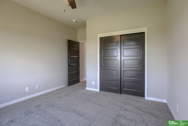 5620 N 212th St, Elkhorn, NE 68022 - unfurnished bedroom featuring carpet floors, a closet, and ceiling fan