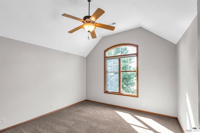 10149 Edward St, La Vista, NE 68128 - bonus room with carpet floors, lofted ceiling, and ceiling fan