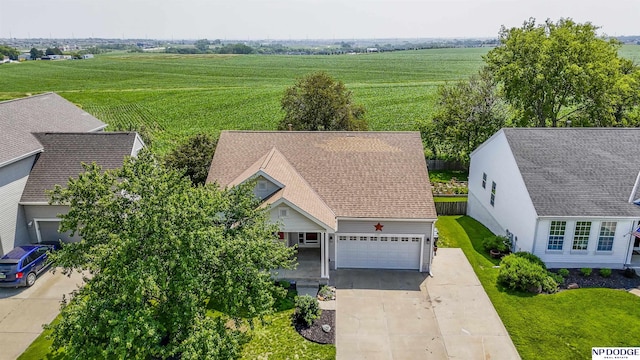 11351 S 198th St, Gretna, NE 68028 - overview of rural landscape featuring rows of crops