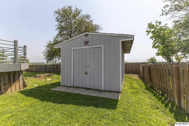 11351 S 198th St, Gretna, NE 68028 - view of shed with a fenced backyard