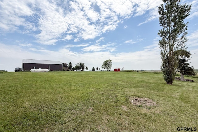 2035 355th Ave, Farragut, IA 51639 - view of grassy yard with an outbuilding and a pole building