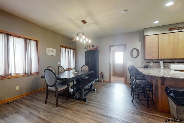 2035 355th Ave, Farragut, IA 51639 - dining space with light wood-style flooring and recessed lighting