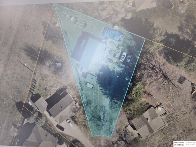 1002 Oak Ct, Plattsmouth, NE 68048 - map / location with property boundaries highlighted