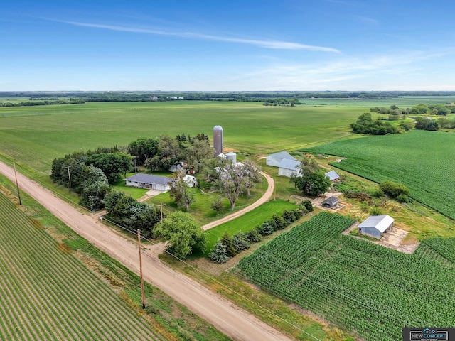 19354 SW 117th Rd, Dewitt, NE 68341 - aerial view of sparsely populated area with rows of crops