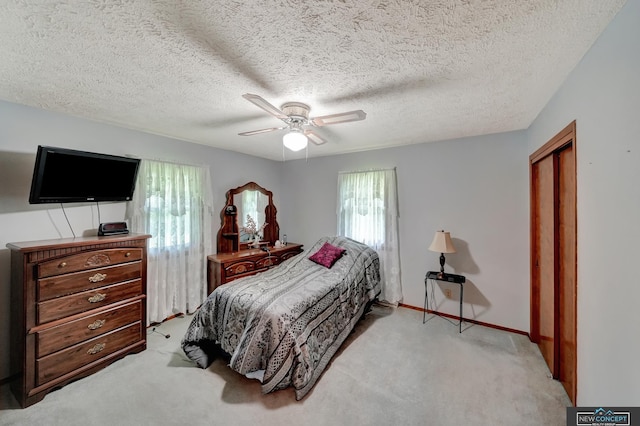 19354 SW 117th Rd, Dewitt, NE 68341 - bedroom featuring light carpet and a ceiling fan