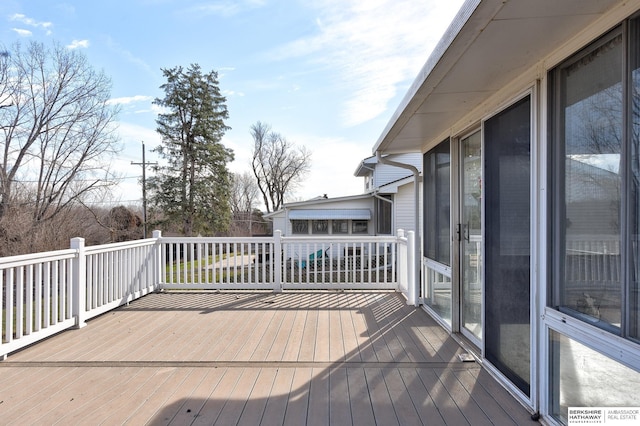 12102 Westover Rd, Omaha, NE 68154 - view of wooden terrace