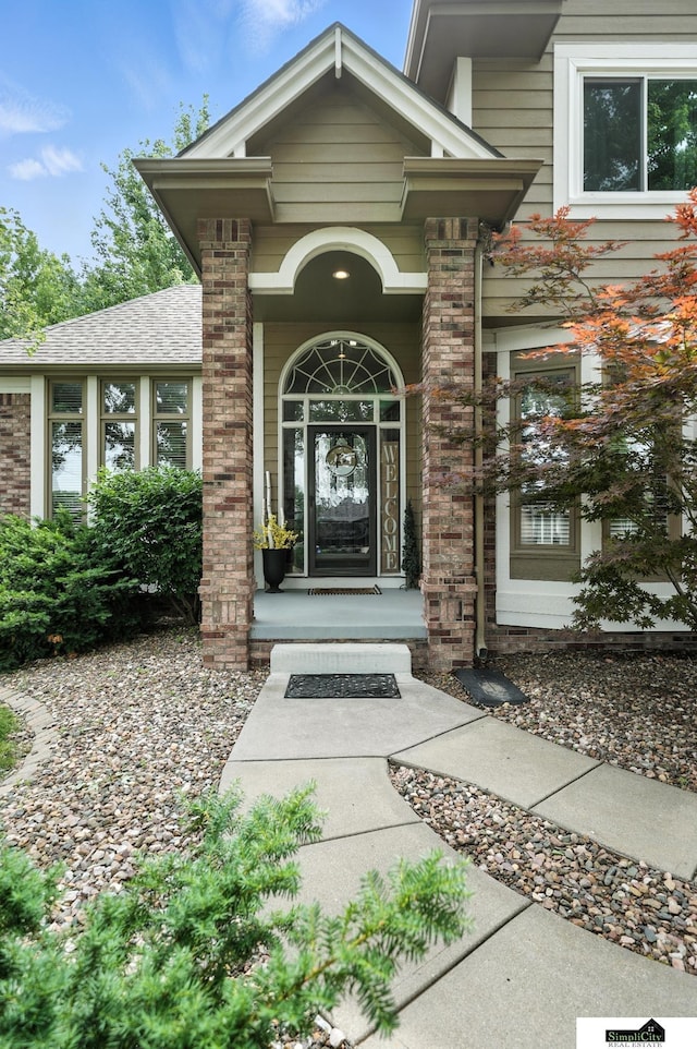 5807 S 167th Ave, Omaha, NE 68135 - property entrance featuring covered porch