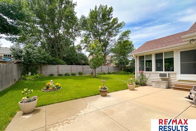 17315 M St, Omaha, NE 68135 - fenced backyard with a patio