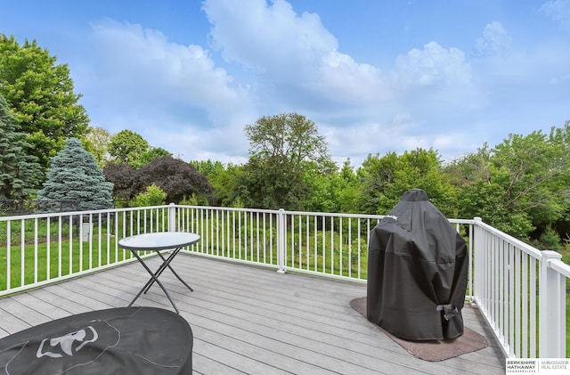 935 S 150th St, Omaha, NE 68154 - deck with a lawn and area for grilling