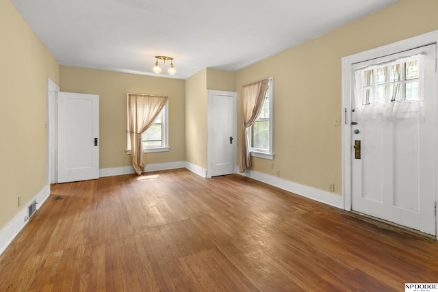 602 N 85th St, Omaha, NE 68114 - foyer with wood-type flooring and baseboards
