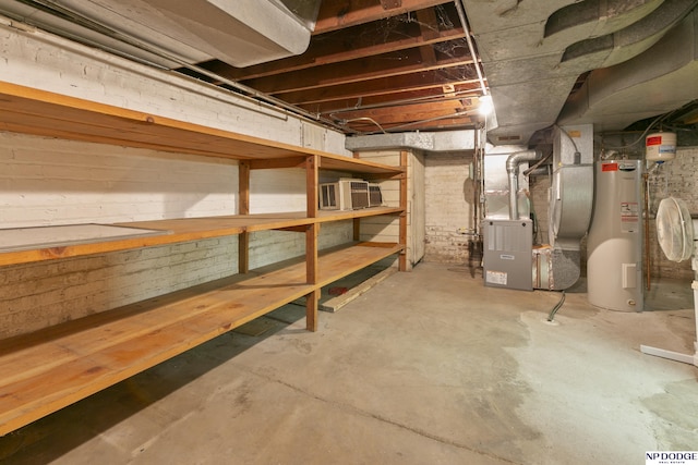 602 N 85th St, Omaha, NE 68114 - unfinished basement with electric water heater and heating unit