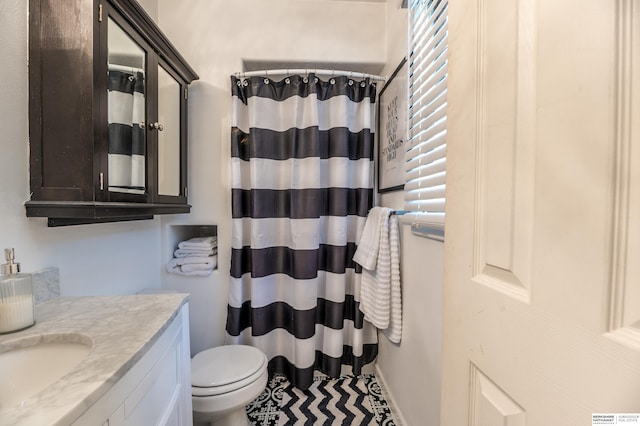2105 S 164th Ave, Omaha, NE 68130 - full bath featuring vanity and a shower with shower curtain