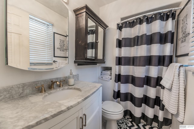 2105 S 164th Ave, Omaha, NE 68130 - bathroom with vanity and curtained shower
