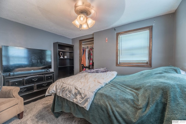 2105 S 164th Ave, Omaha, NE 68130 - bedroom featuring carpet floors, a closet, and ceiling fan