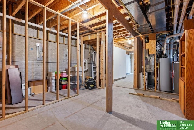 5510 N 83rd St, Omaha, NE 68134 - unfinished basement with water heater and heating unit