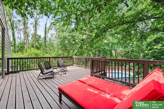 5510 N 83rd St, Omaha, NE 68134 - view of wooden terrace