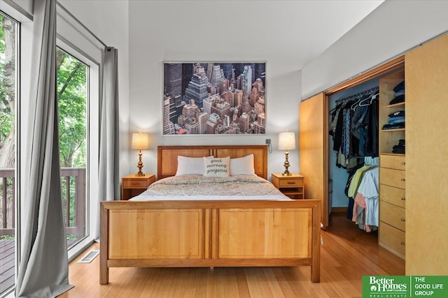 5510 N 83rd St, Omaha, NE 68134 - bedroom featuring light wood-type flooring and a closet