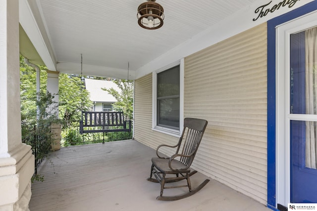 2615 C St, Lincoln, NE 68502 - view of wooden porch