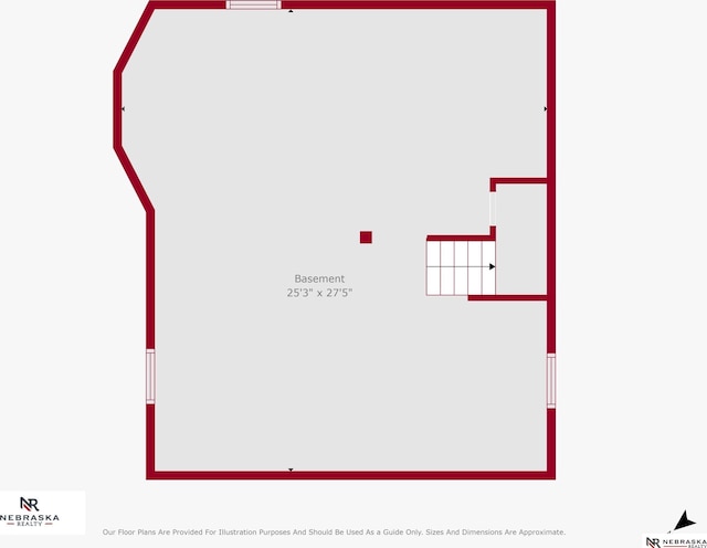 2615 C St, Lincoln, NE 68502 - view of property floor plan