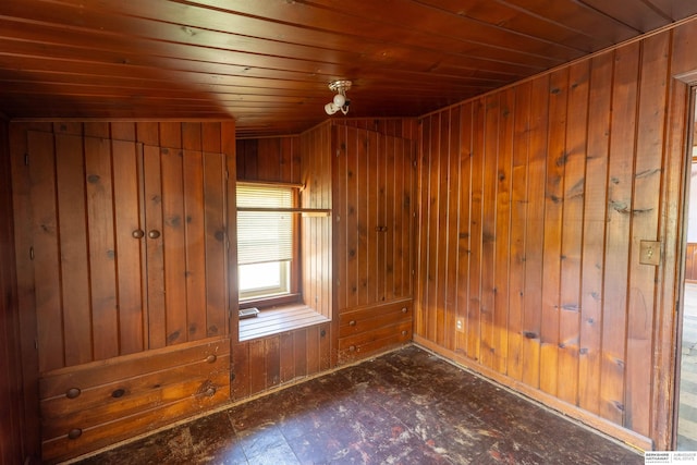 1621 Ridge Rd Lot B, Lot B, Fremont, NE 68025 - empty room with wood ceiling, wood walls, and tile patterned floors