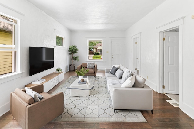 2738 Browne St, Omaha, NE 68111 - living area with wood finished floors