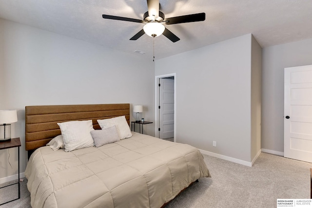 20709 Woodridge Dr, Gretna, NE 68028 - bedroom with light carpet and ceiling fan