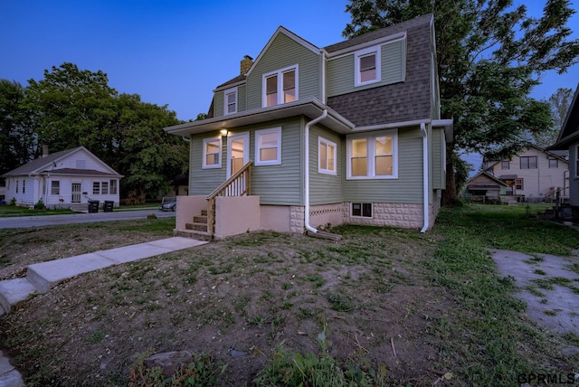 2551 Meredith Ave, Omaha, NE 68111 - view of front of property featuring a chimney