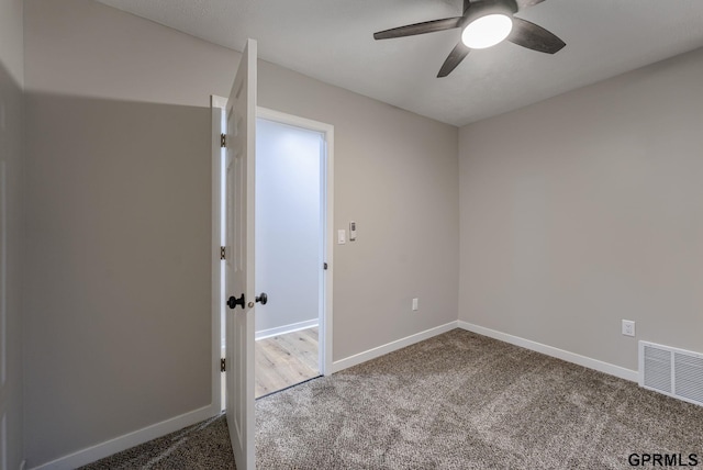 2551 Meredith Ave, Omaha, NE 68111 - carpeted empty room featuring baseboards and ceiling fan