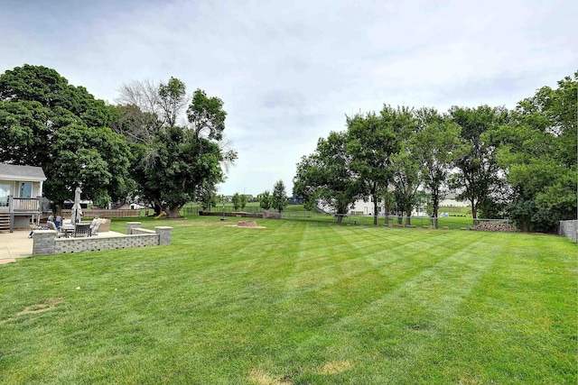 4625 S 222nd St, Elkhorn, NE 68022 - fenced backyard with a patio and a deck
