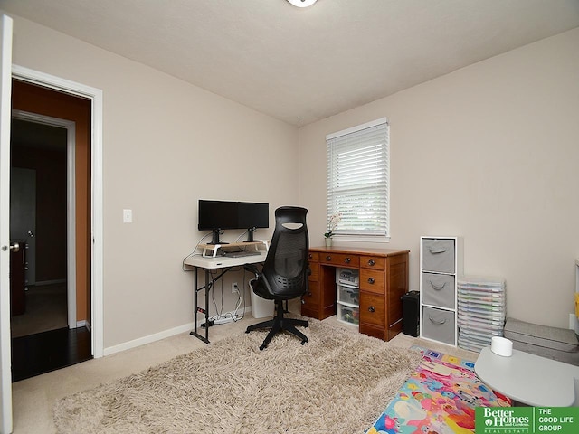 9705 Cady Ave, Omaha, NE 68134 - home office with carpet and baseboards